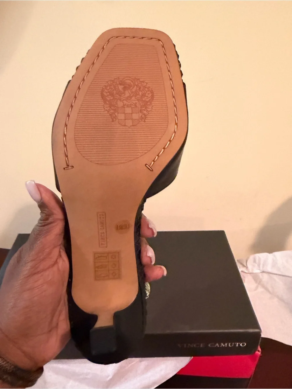 Vince Camuto Women's Emmla Stitched Mule Sandal